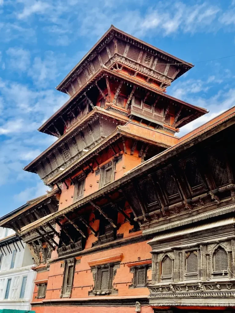 Traditional Newar pagoda architecture in Kathmandu, Nepal